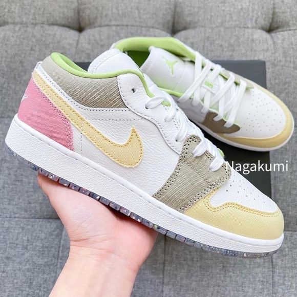 ๐ธ๐ผ Nike Air Jordan 1 low pastel colorblock - Picture 2 of 4